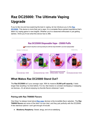 Raz DC25000