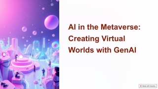 AI in the Metaverse: Creating Virtual Worlds with GenAI