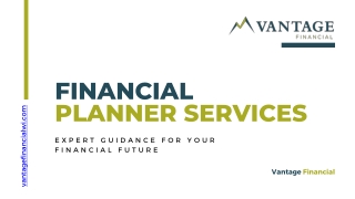 Expert Financial Planning Services for a Secure Future