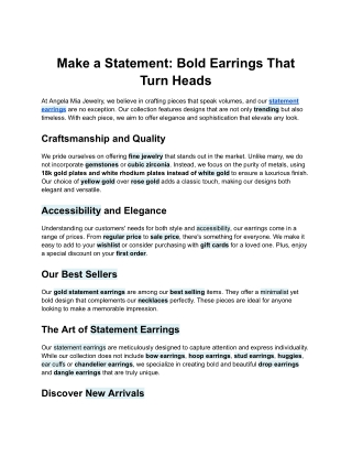 Make a Statement_ Bold Earrings That Turn Heads