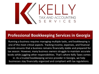 Professional Bookkeeping Services in Georgia