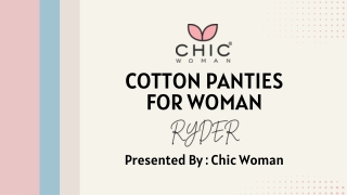 Undergarments for Women – Ultra Soft Cotton Panties