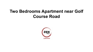 Two Bedrooms Apartment near Golf Course Road