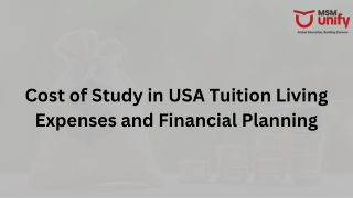 Cost of Study in USA and Financial Aid Opportunities