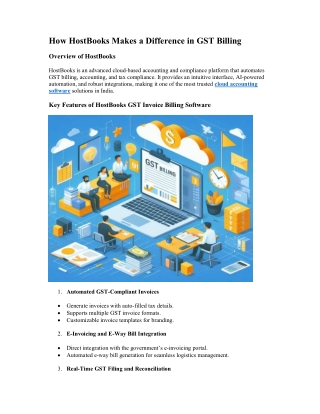 HostBooks GST Invoice Billing Software