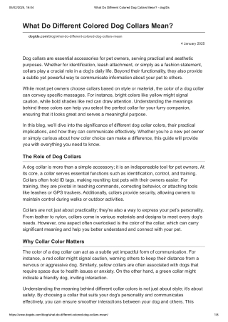 What Do Different Colored Dog Collars Mean_ - dogIDs