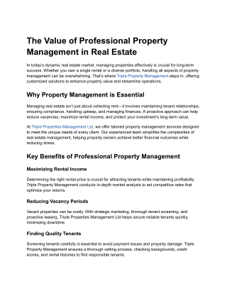 Triple Ade Property Management Blog