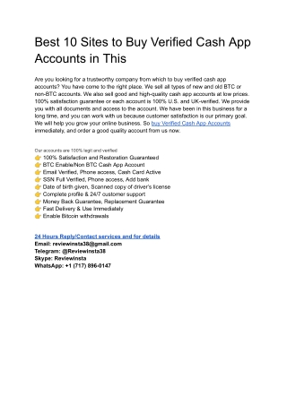 Best 3 Sites to Buy Verified Cash App Accounts in This Year