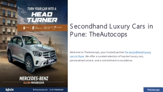 Secondhand luxury car in Pune from TheAutocops