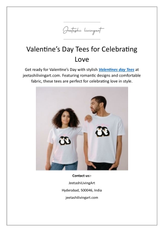 Valentine’s Day Tees for Celebrating Love