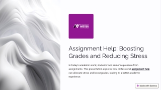 Best Assignment Boosting your grades and reduce stress
