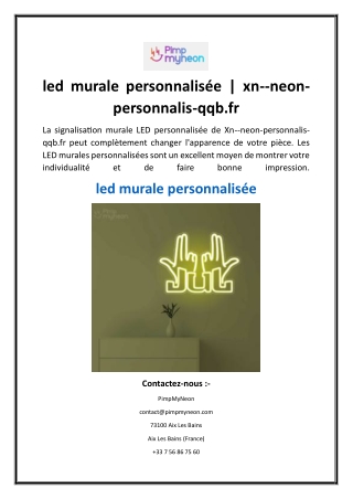 led murale personnalisée  xn--neon-personnalis-qqb.fr