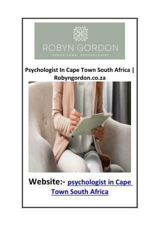Psychologist In Cape Town South Africa | Robyngordon.co.za