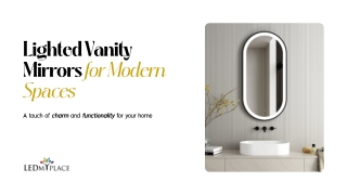 Lighted Vanity Mirrors for Modern Space