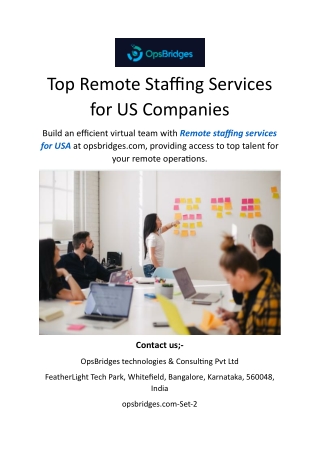 Top Remote Staffing Services for US Companies
