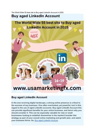 11 Top Sites to Buy LinkedIn Accounts 2025