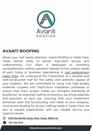 Avanti Roofing
