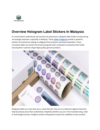 Overview Hologram Label Stickers In Malaysia