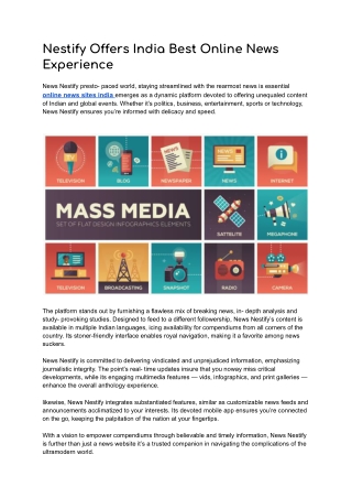 Nestify Offers India Best Online News Experience