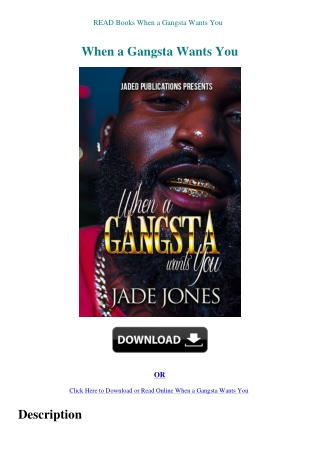READ Books When a Gangsta Wants You