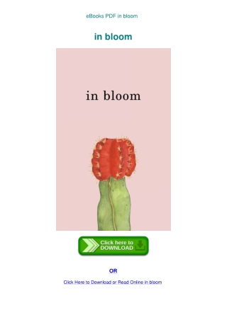 eBooks PDF in bloom
