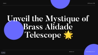 Discover Brass Alidade Telescope Compass ⚓️