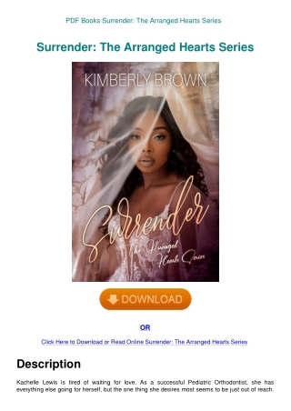 PDF Books Surrender The Arranged Hearts Series