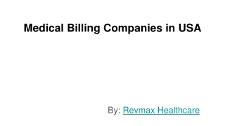 Medical Billing Companies in USA