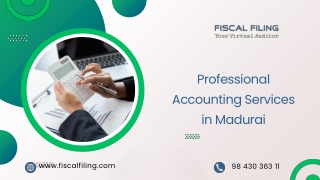 Leading GST Return Consultant in Madurai