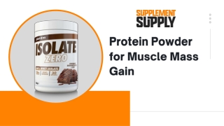 Protein Powder for Muscle Mass Gain