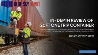 Comprehensive Analysis Standard New One Trip Shipping Container