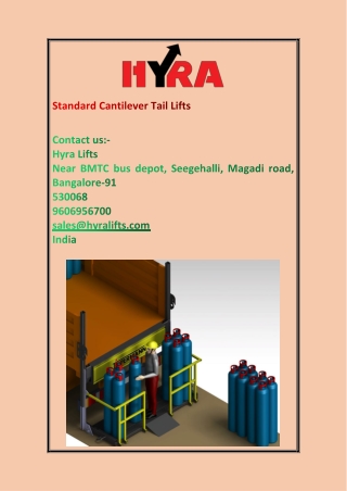 Cantilever Tail Lift