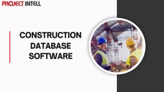 Construction Database Software | Precise Construction Industry Detail