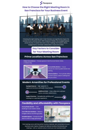 Find the Perfect Meeting Rooms in San Francisco for Your Business Event