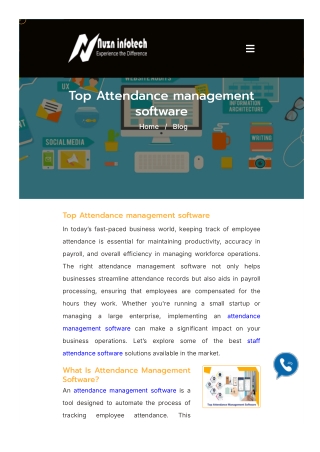 Top Attendance management software