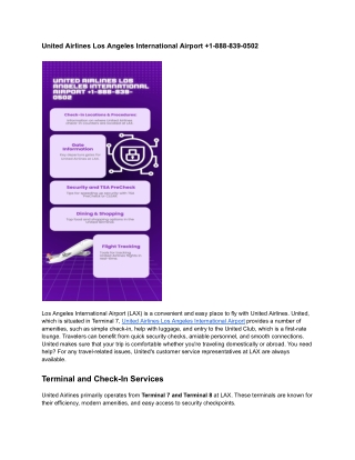 United Airlines Los Angeles International Airport