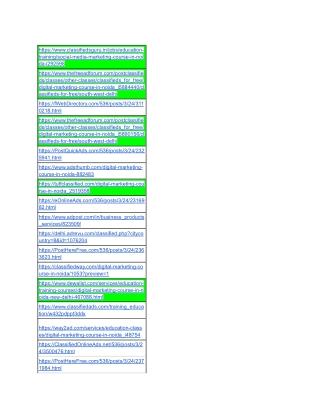 All Classified Links PDF