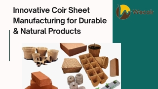 Innovative Coir Sheet Manufacturing for Durable & Natural Products