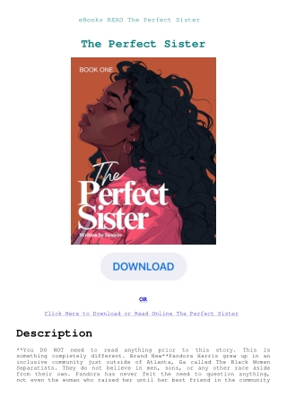 eBooks READ The Perfect Sister