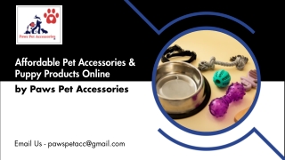 Affordable Pet Accessories & Puppy Products Online by Paws Pet Accessories