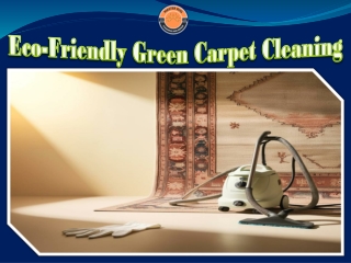 Eco-Friendly Green Carpet Cleaning