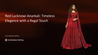 Red Lucknowi Anarkali