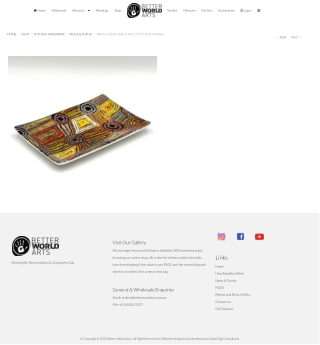 Bone China Cake Plate 17.5 x 12cm-MAB665