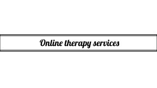 _Online therapy services