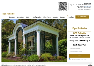 DPS Palladio Lucknow - Luxury 3 & 4 BHK Flats on Sultanpur Road