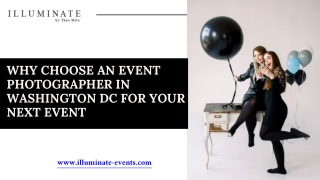 Why Choose an Event Photographer in Washington DC for Your Next Event