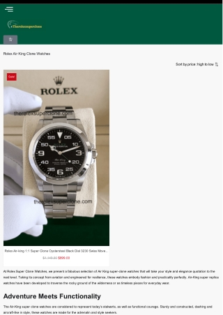 Exclusive Rolex Air King Super Clone Best Replica You Can Own