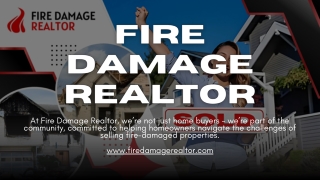Fire Damage Real Estate Agent