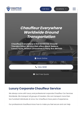 Chauffeur Everywhere Worldwide Ground Transportation