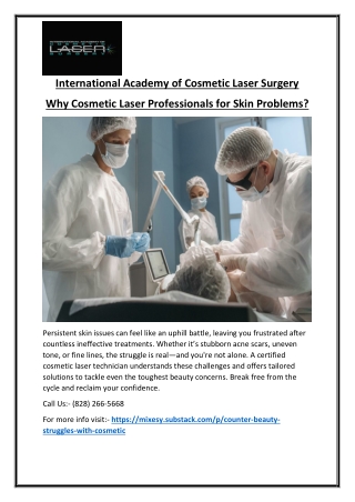 Cosmetic Laser Professionals  Experts in Advanced Treatments